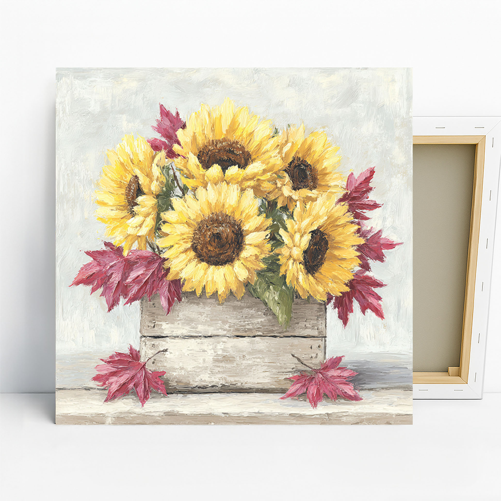 1.jpg Sunflower Harvest Crate Art