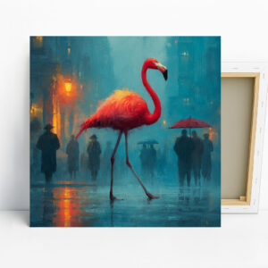 Flamingo City Strut Art