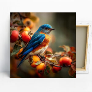 Bluebird Persimmon Art