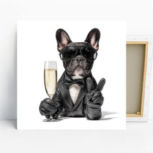 French Bulldog Cheers Art