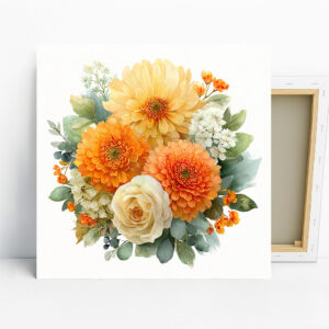 Autumn Bloom Bouquet Art