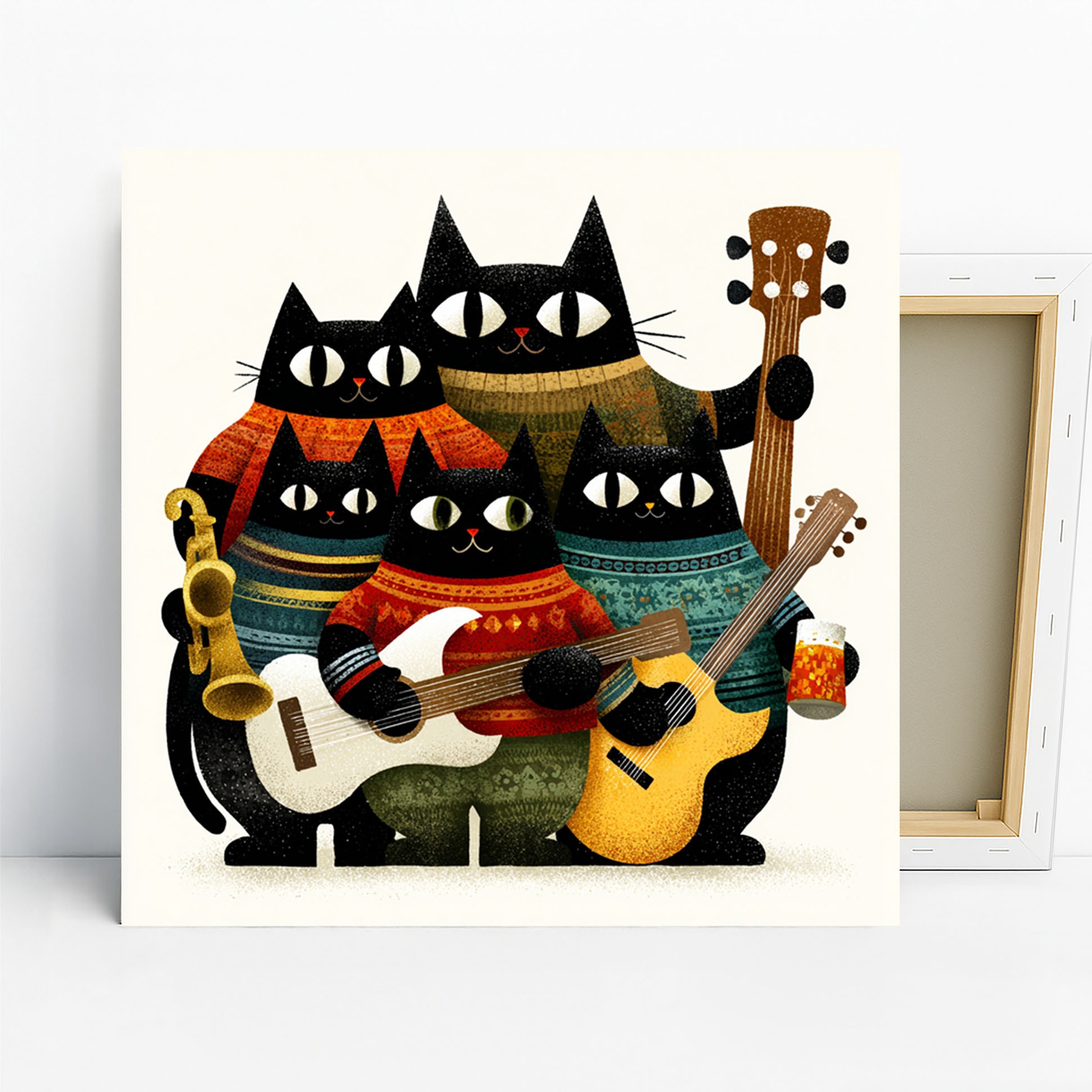 Cool Cat Jam Session Art