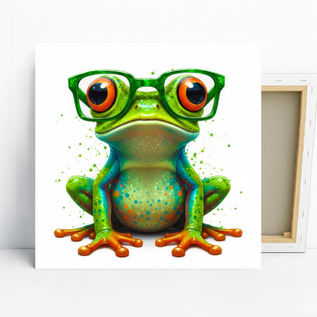 Frog Art, Canvas or Poster, Whimsical Bohemian ...