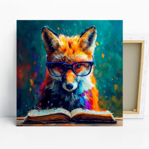 Fox Reading Art