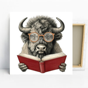 Bison Bookworm Art