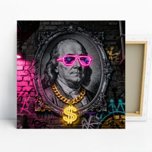 Benjamin Franklin Drip Art