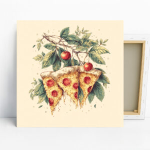 Pizza Cherries Art