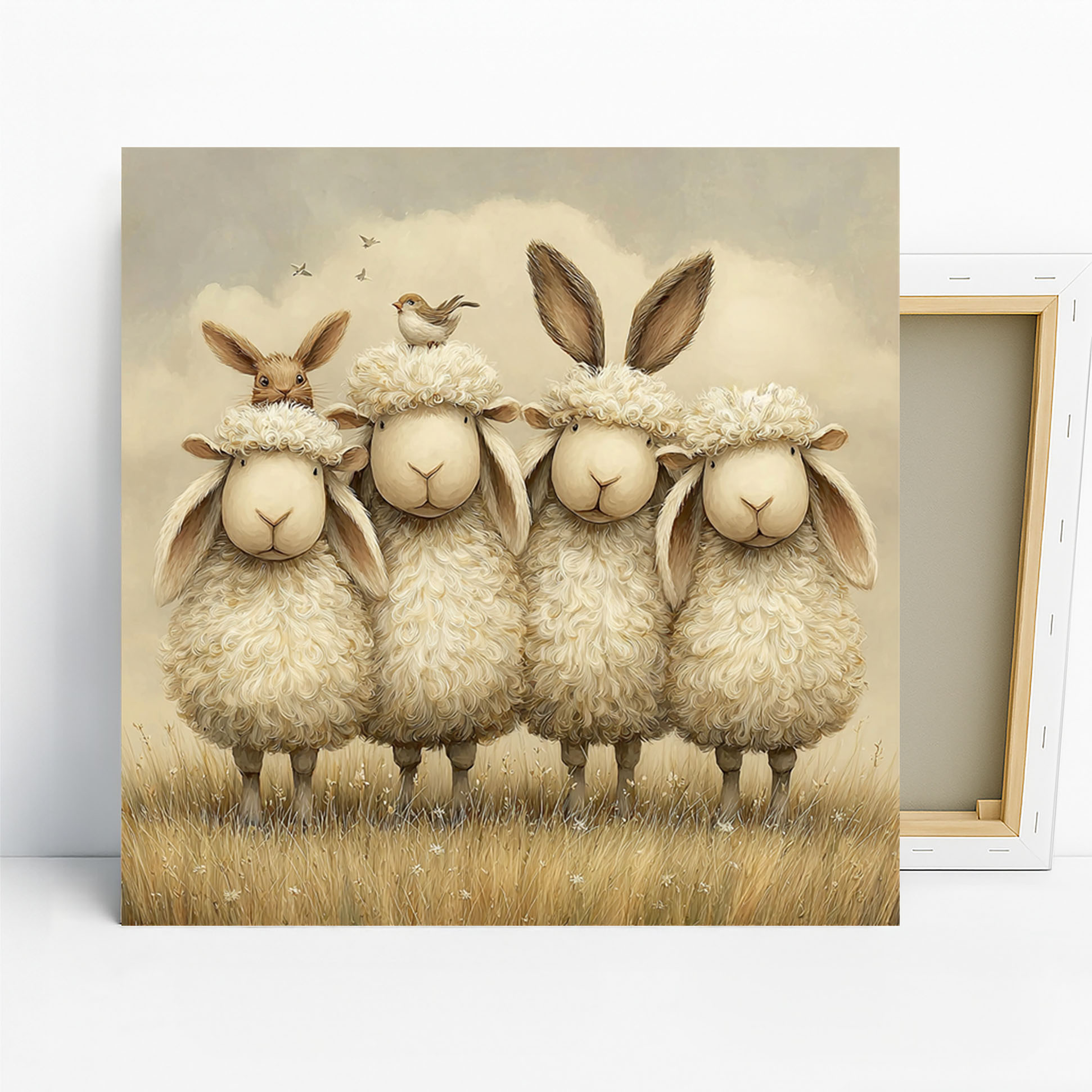 Sheep Bunny Bird Art