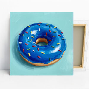 Blue Donut Art