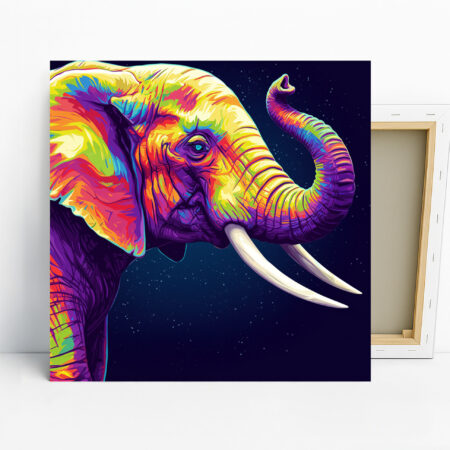 Elephant Art, Canvas or Poster, Pop Art Animal ...