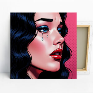 Pop Art Tears Woman Art