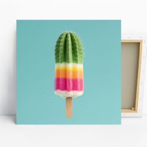 Cactus Ice Cream Art