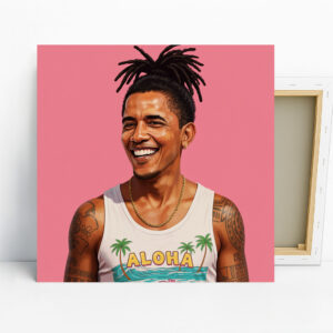 Obama Aloha Vibes Art