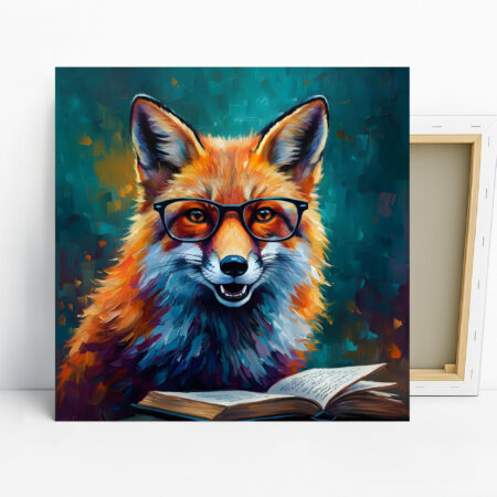 Fox Art, Canvas or Poster, Contemporary Animal ...