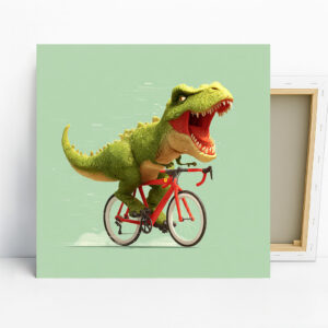 Dinosaur Cycling Fun Art