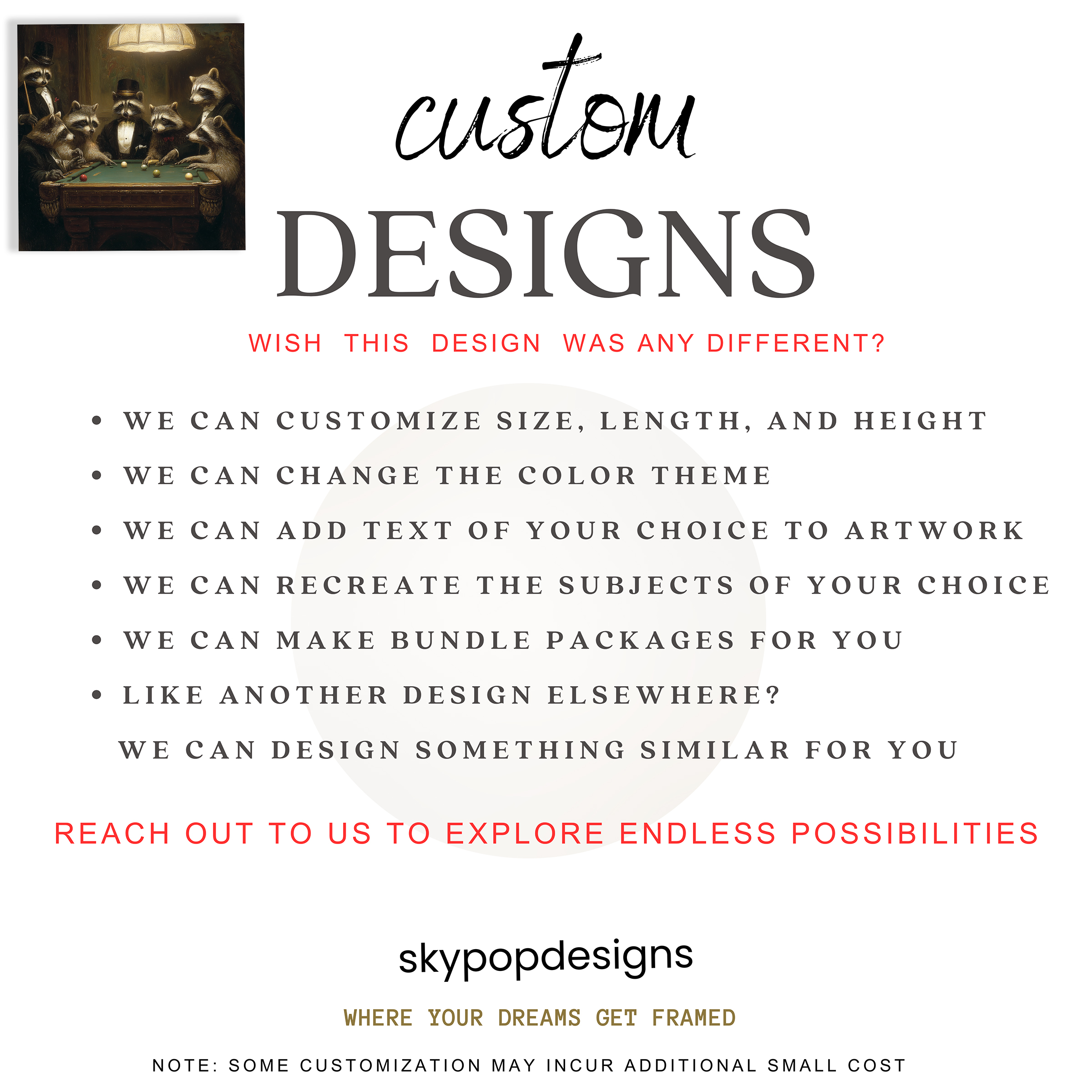 10.jpg Raccoon Playing Pool Art