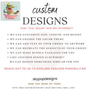 Crocodile Bath Time Fun Art