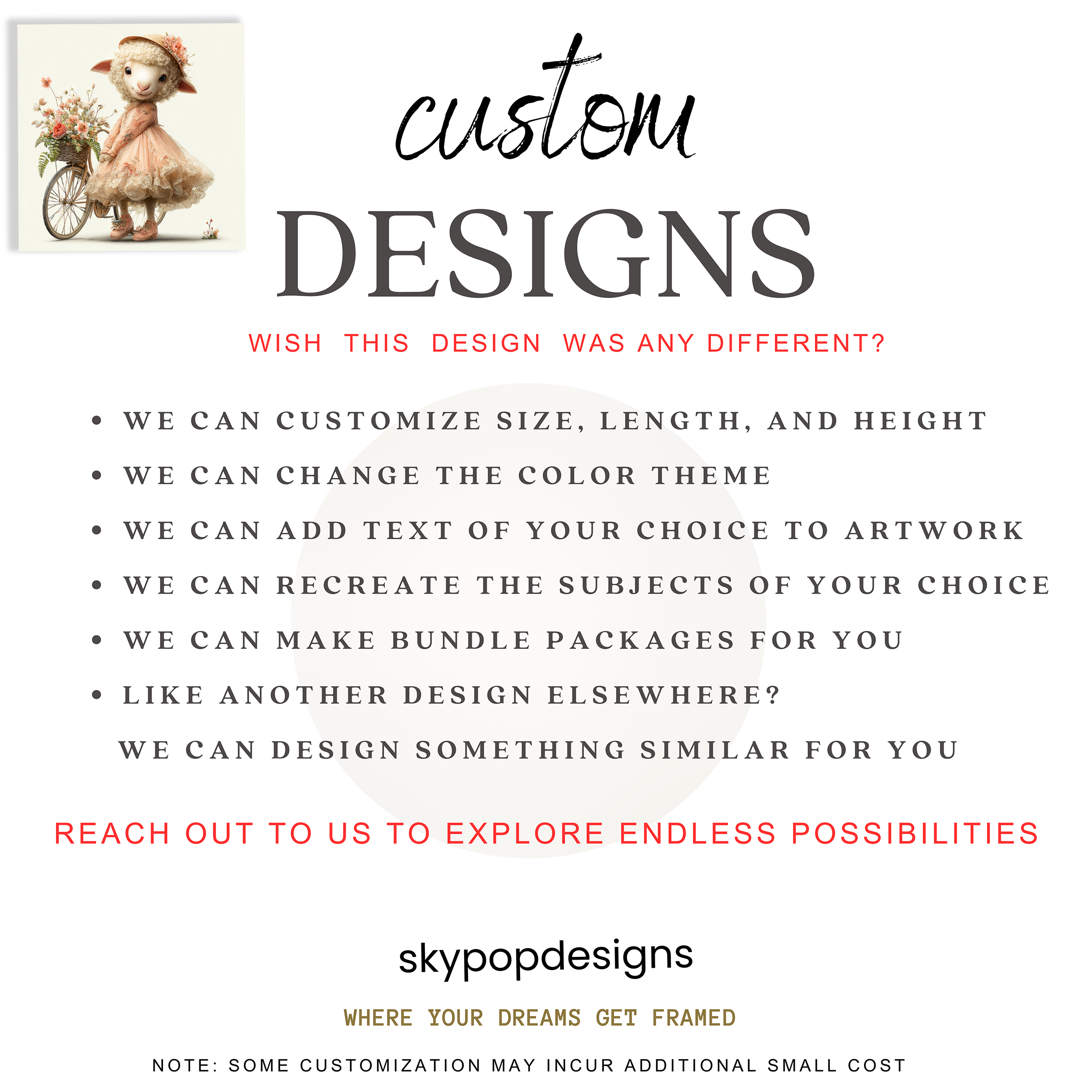 10.jpg Sheep Floral Bicycle Art