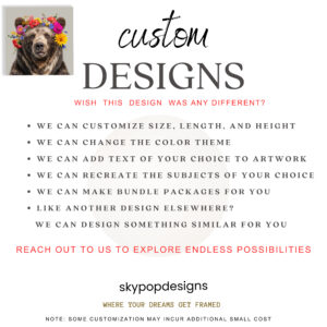 Bear Flower Crown Art