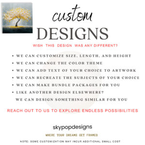 Golden Blossom Tree Art