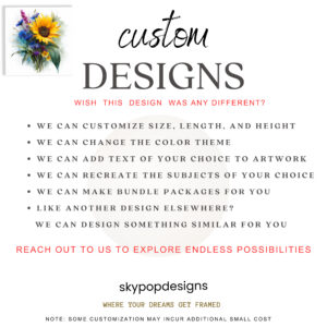 Sunflower Cornflower Bouquet Art