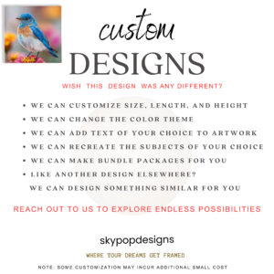 Bluebird On Flower Art