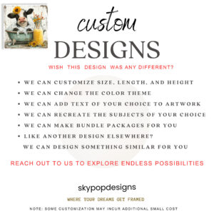 Highland Cow Sunflower Art