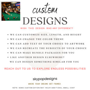 Dogs Playing Pool Art