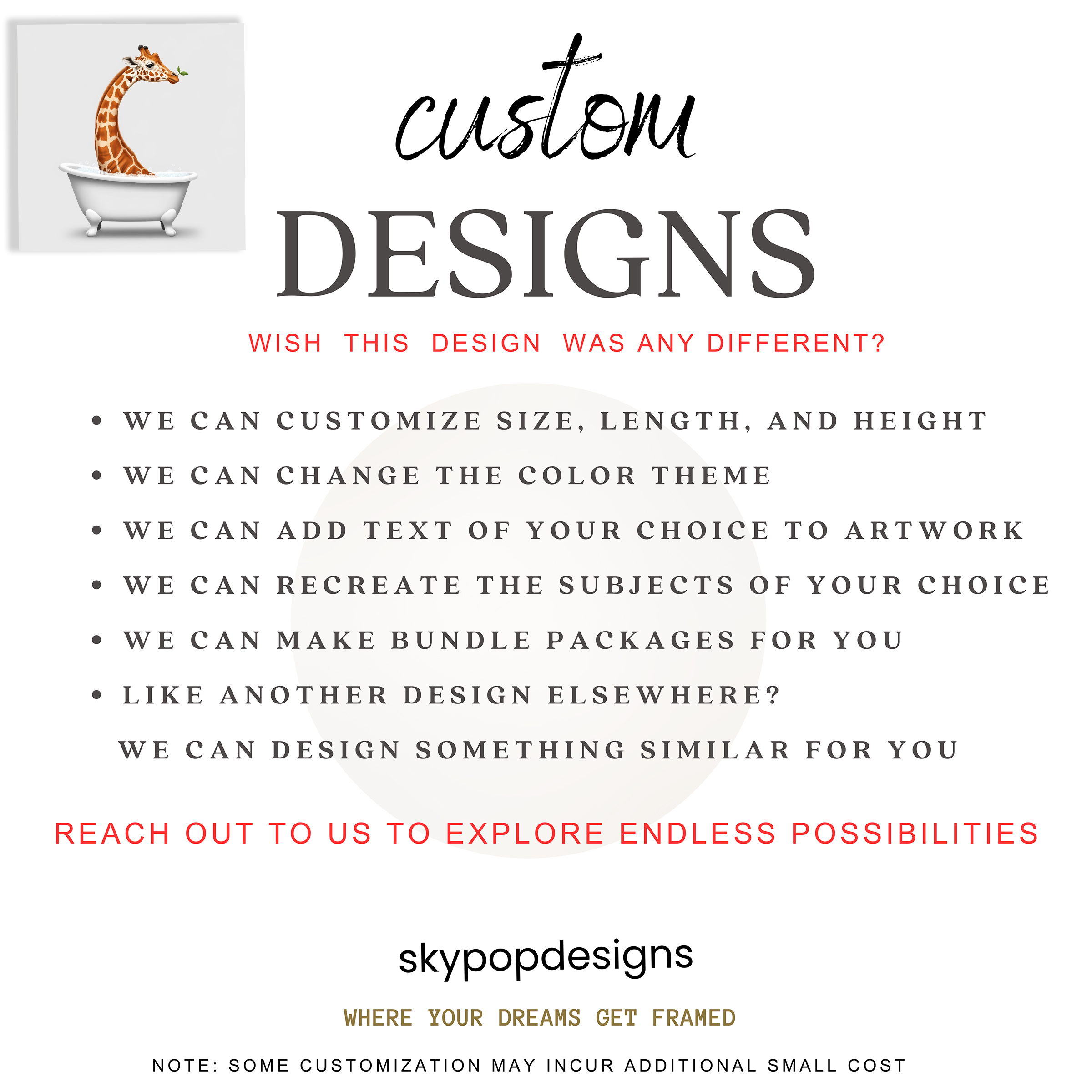 10.jpg Giraffe Bath Time Art