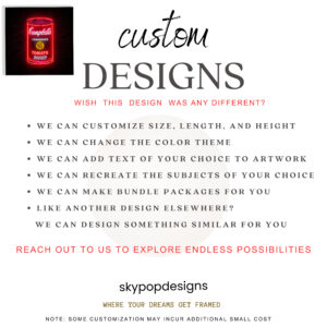 Campbell's Soup Can Neon Art