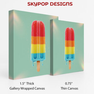 Rainbow Popsicle Art