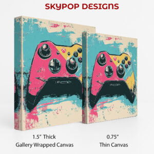 Retro Game Controller Art