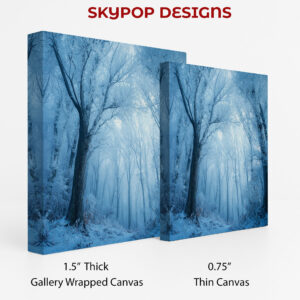 Frosted Forest Path Art