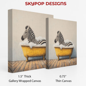 Zebra Bubble Bath Art