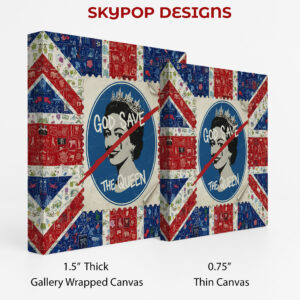 God Save The Queen Collage Art