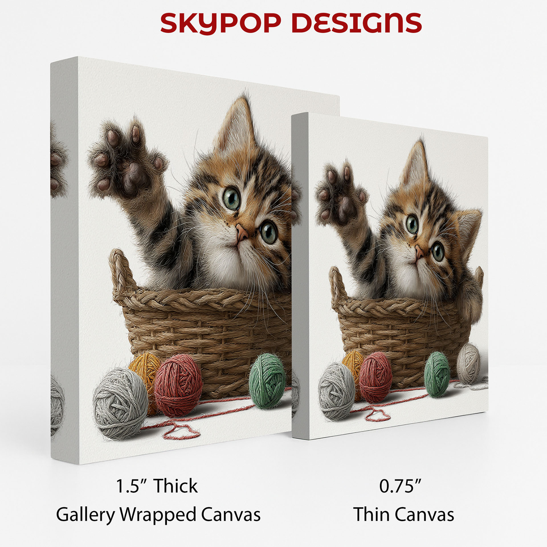 2.jpg Kitten in Basket Art