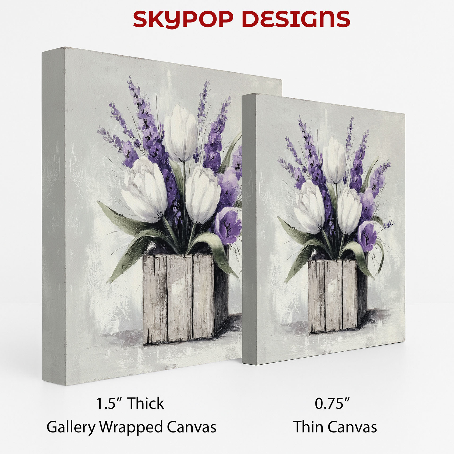 2.jpg Tulip Lavender Bouquet Art