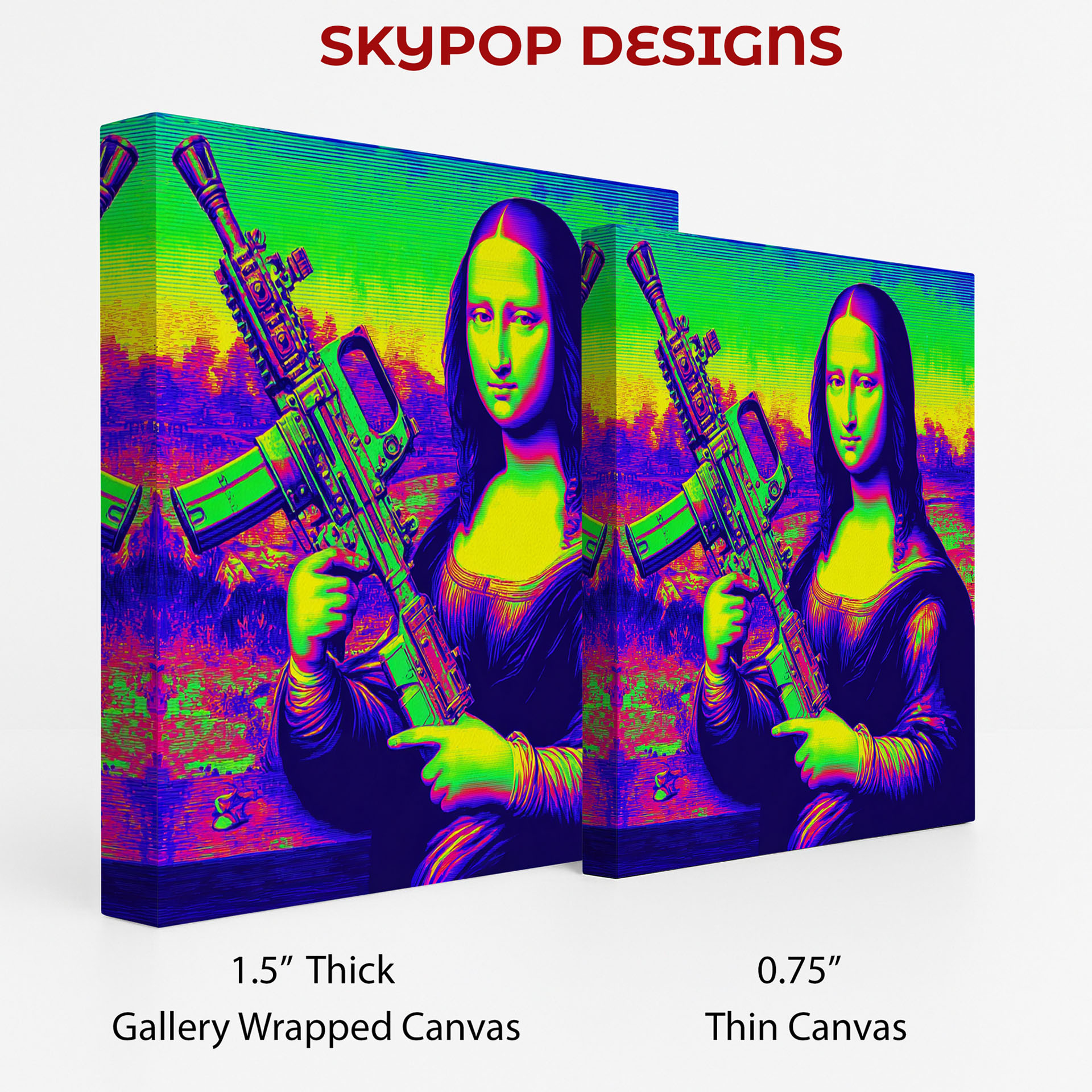 2.jpg Mona Lisa With Gun Art