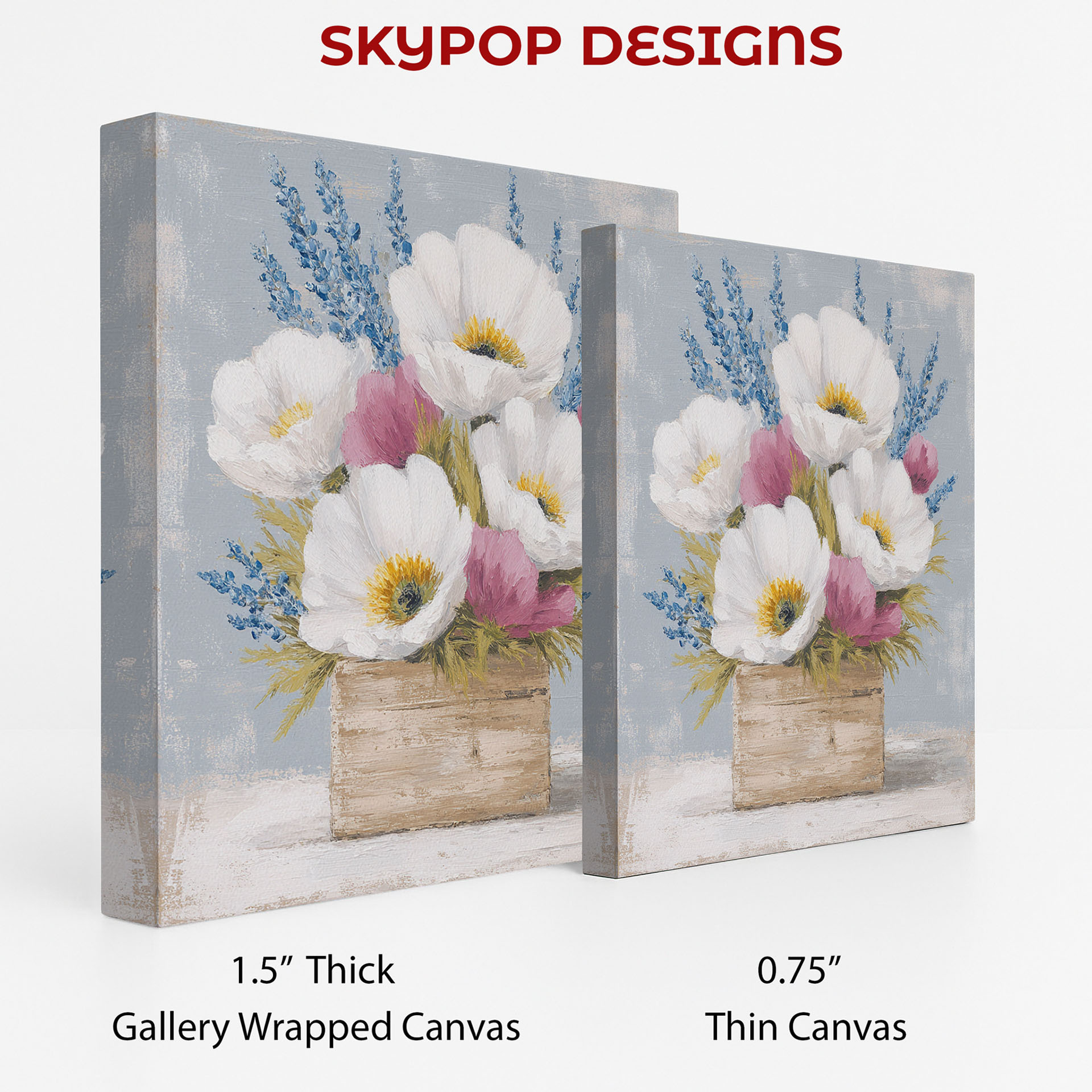 2.jpg Poppy Lavender Arrangement Art