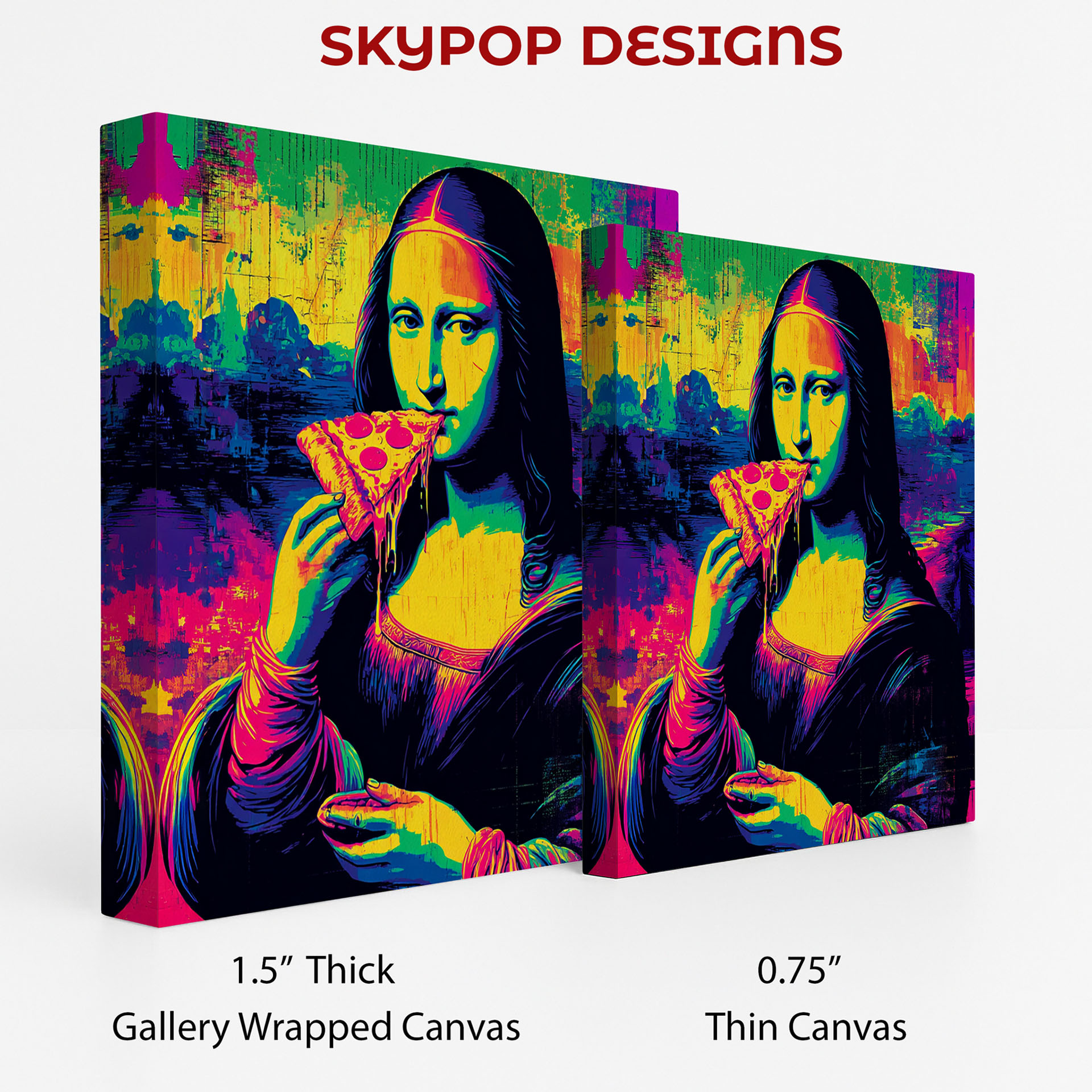 2.jpg Mona Lisa Eating Pizza Art