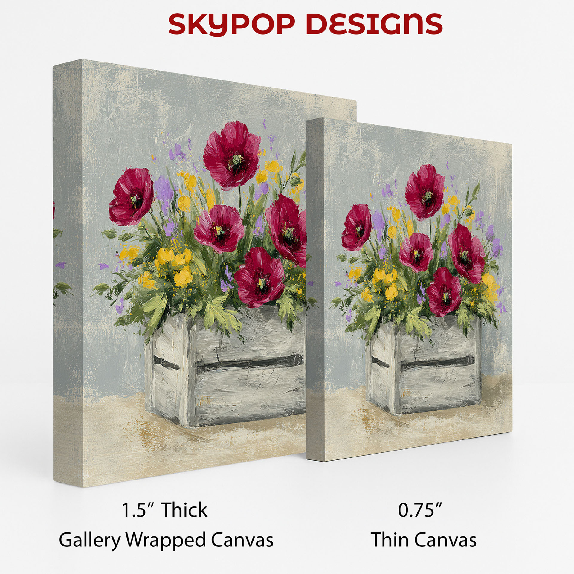 2.jpg Poppy Floral Crate Art