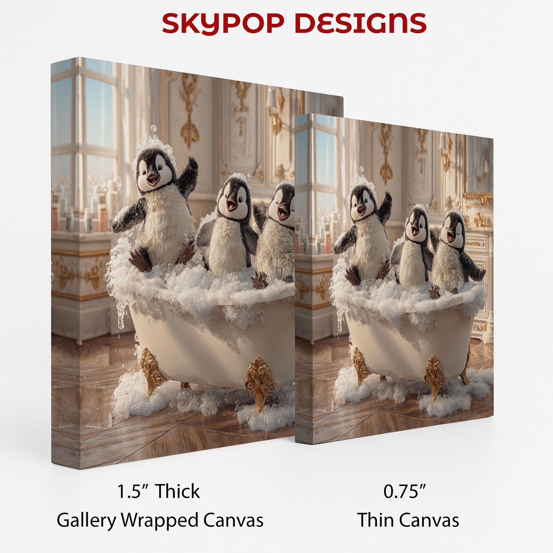 2.jpg Penguin Bubble Bath Art