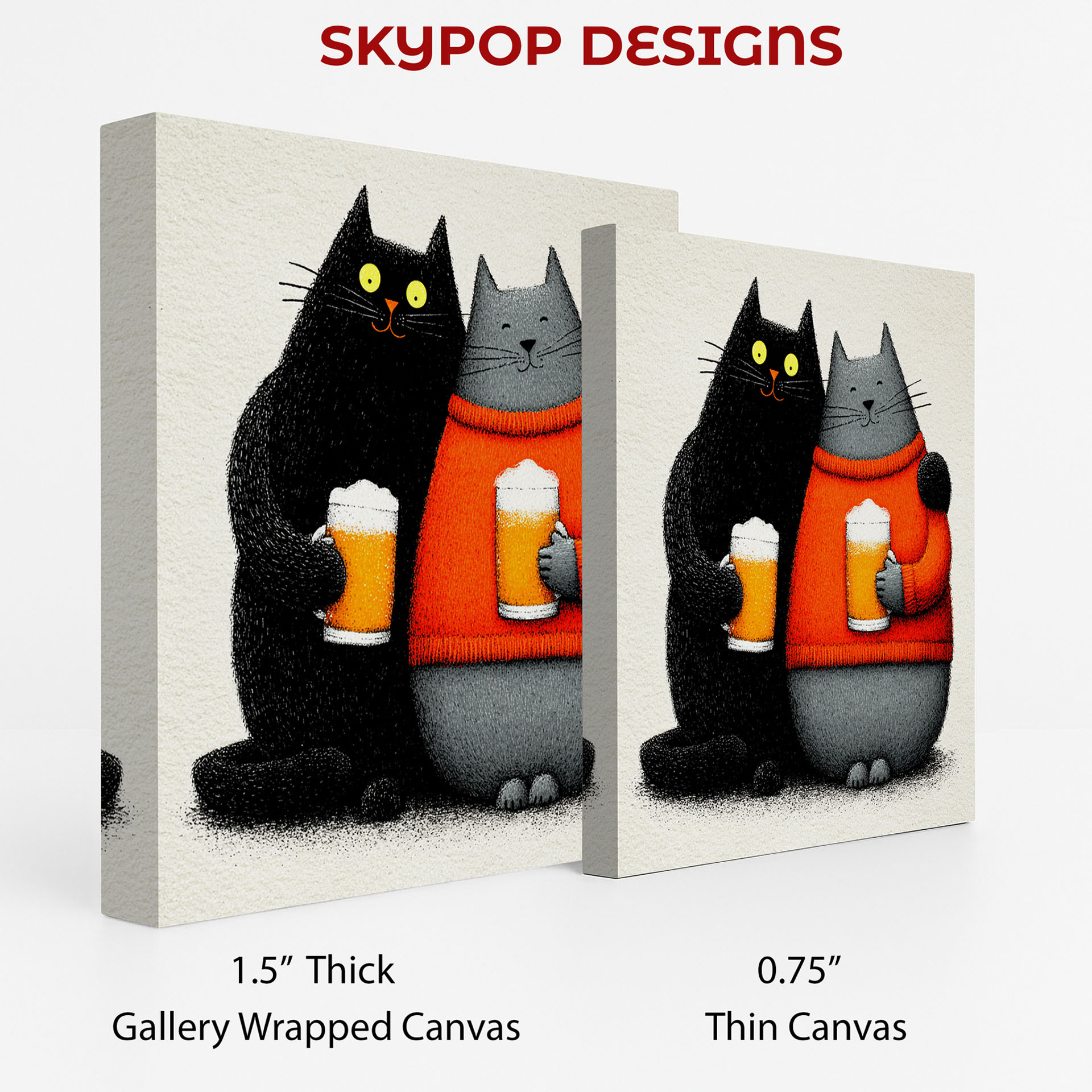 2.jpg Cat Cheers Beer Art