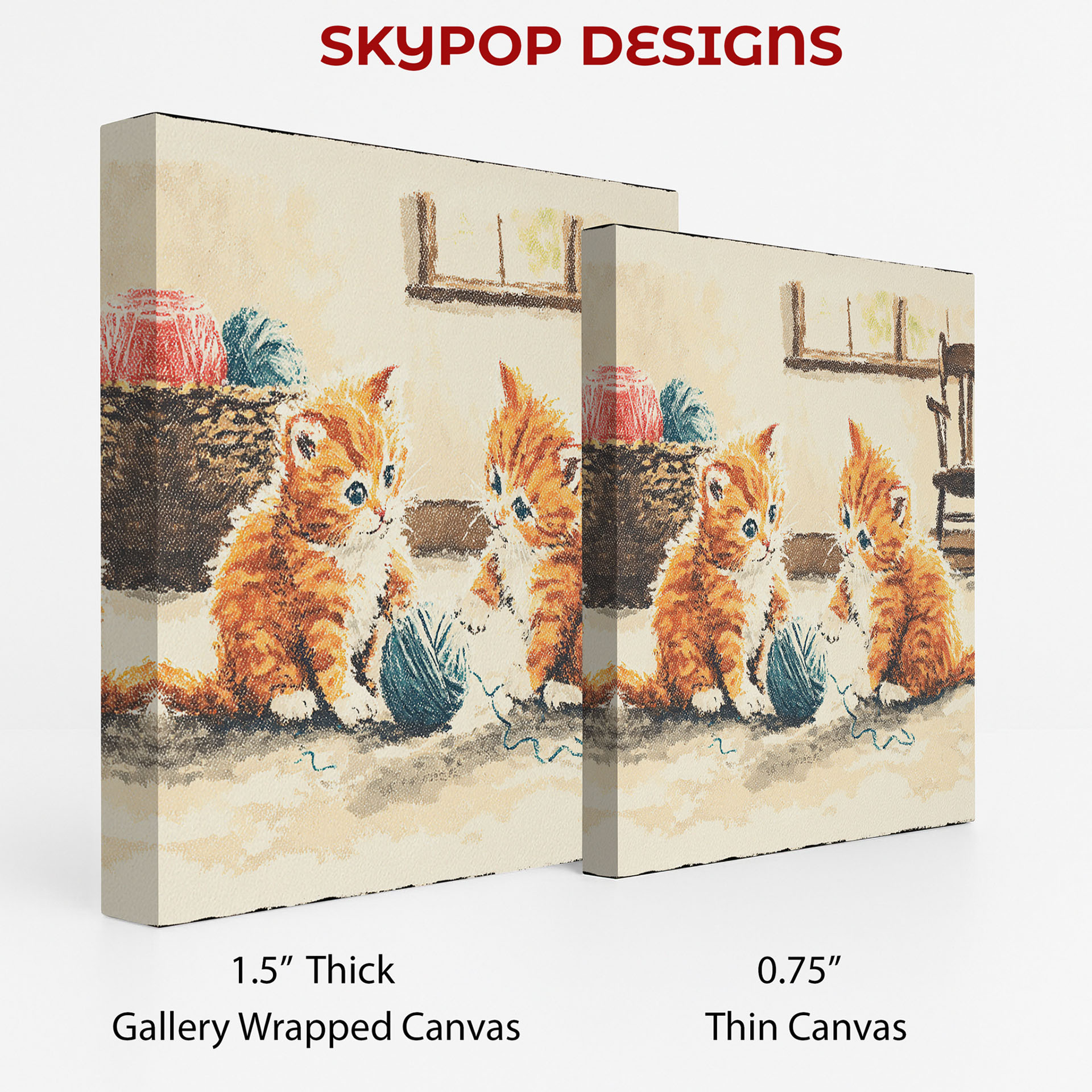 2.jpg Kitten Playing with Yarn Art