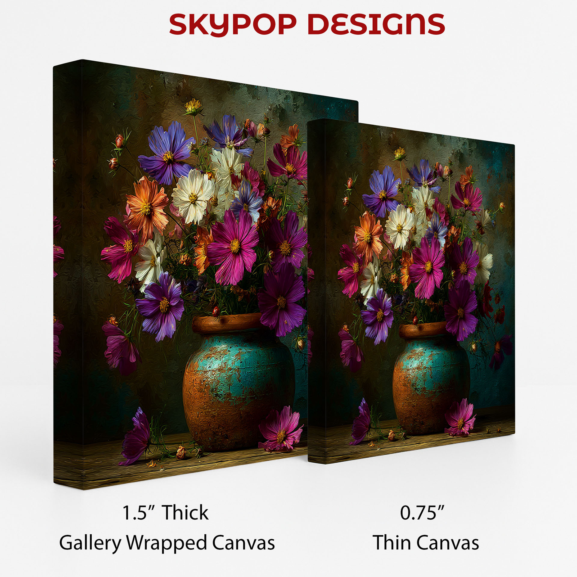 2.jpg Cosmos Flower Vase Art