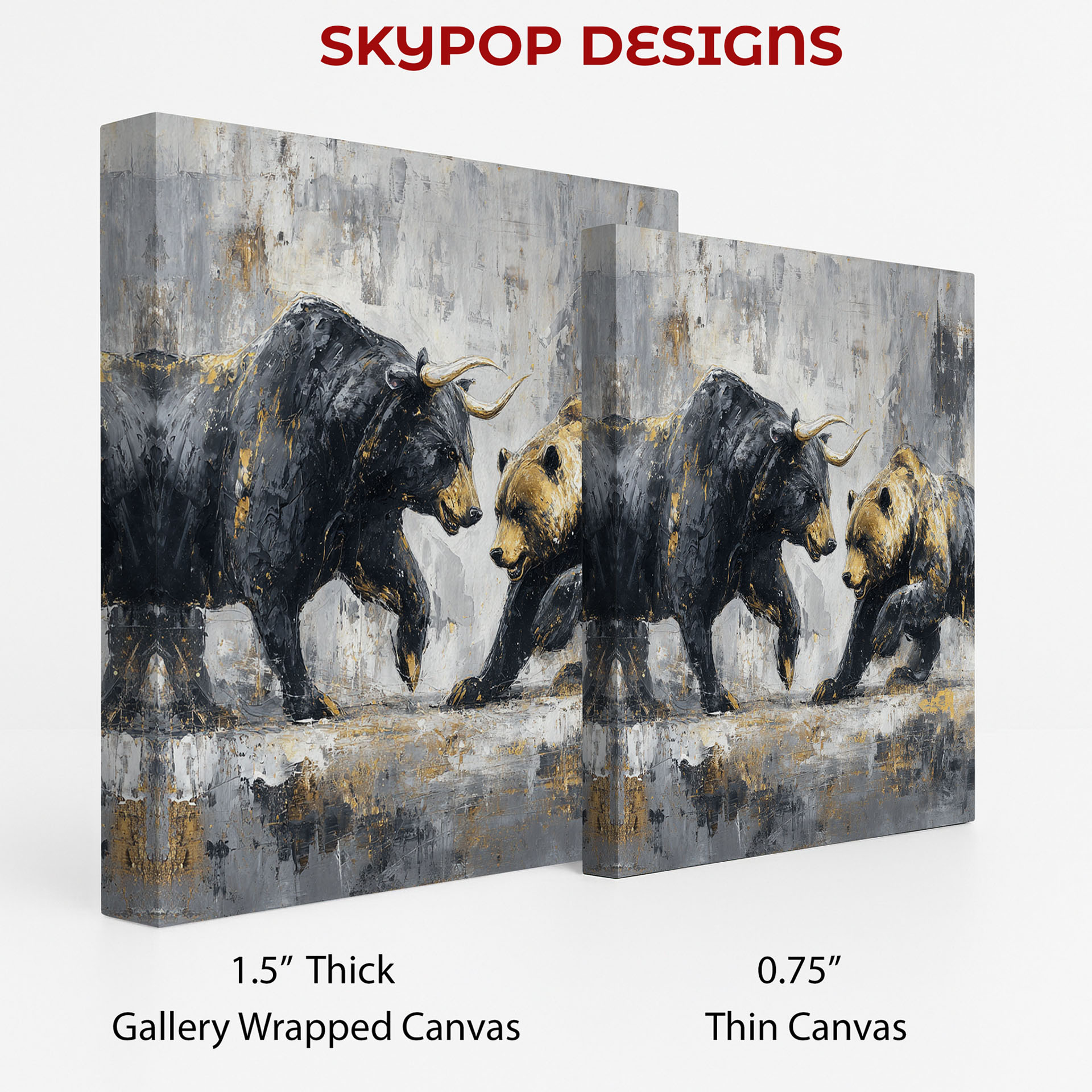 2.jpg Bull and Bear Fight Art