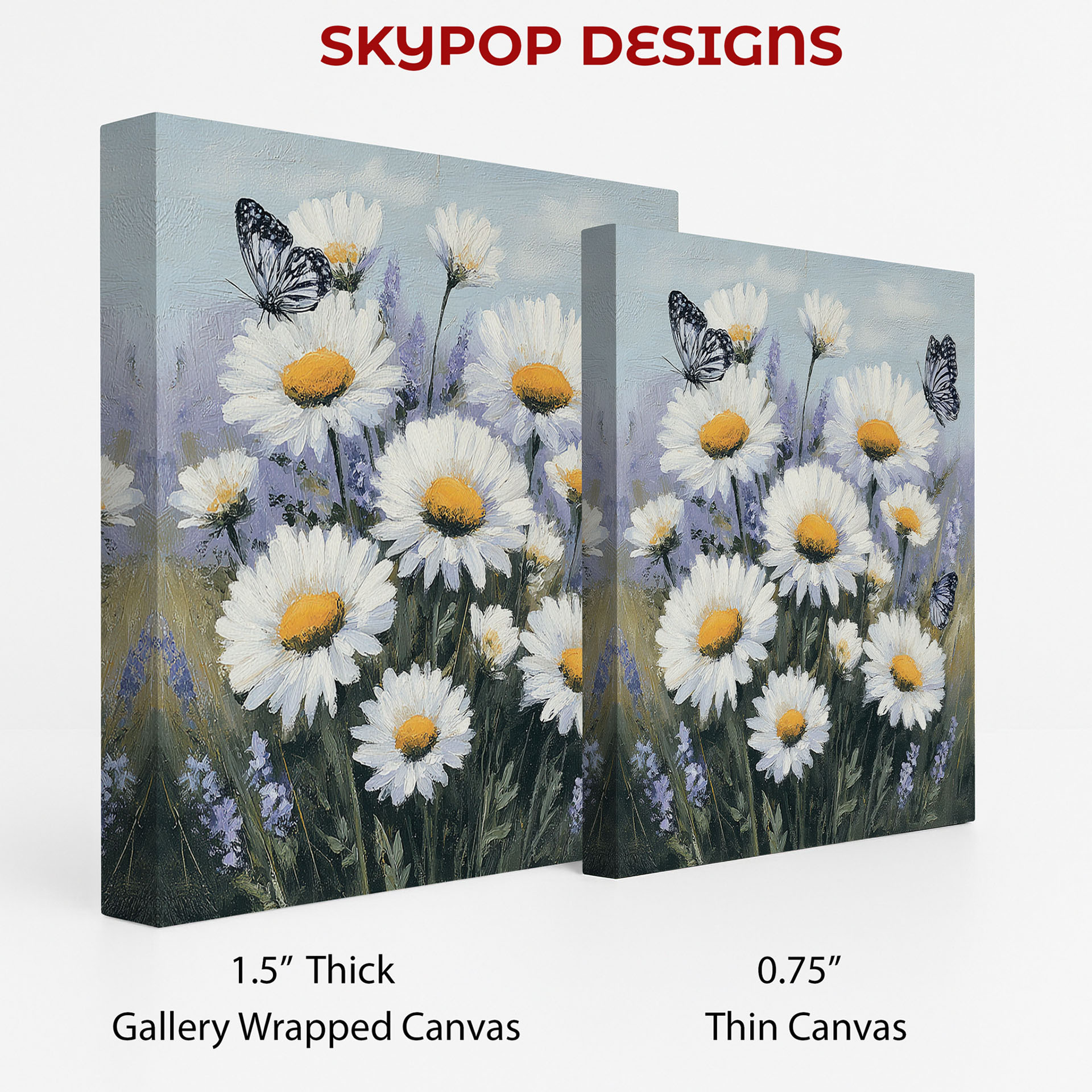 2.jpg Daisy Field Butterfly Art