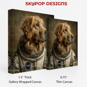 Golden Retriever Astronaut Art