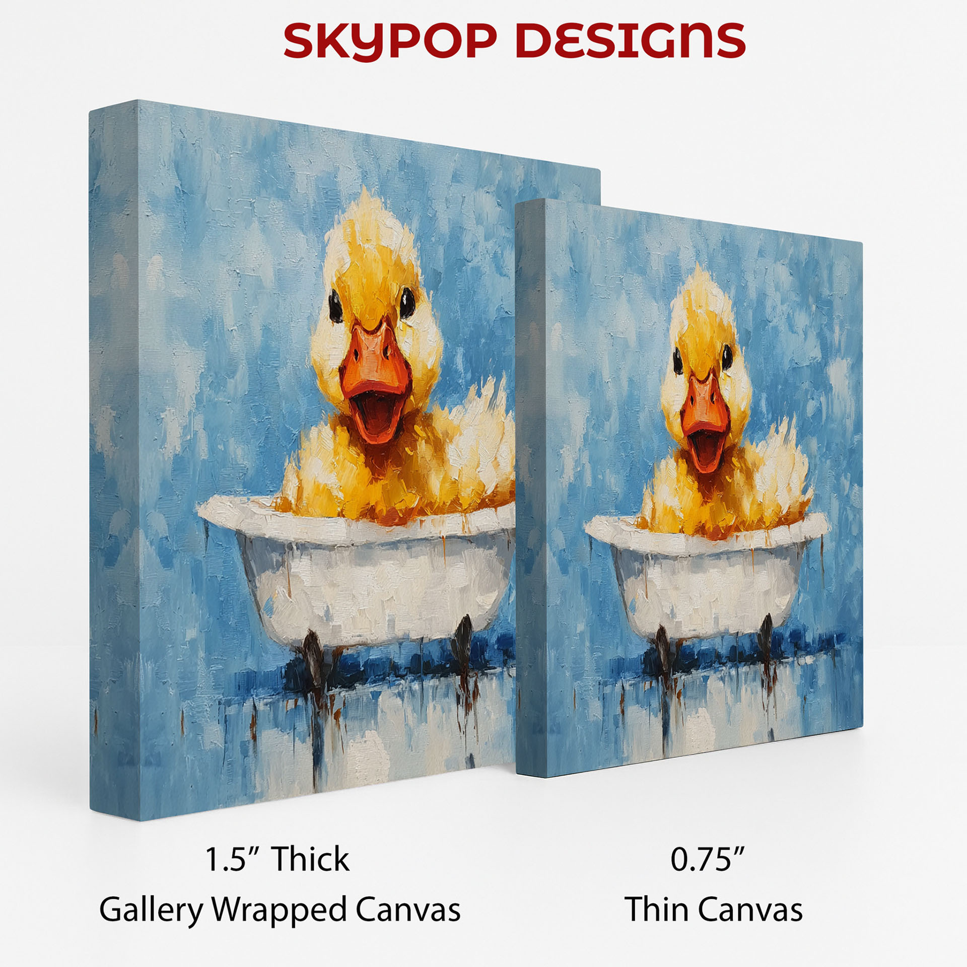 2.jpg Duckling Bath Time Art