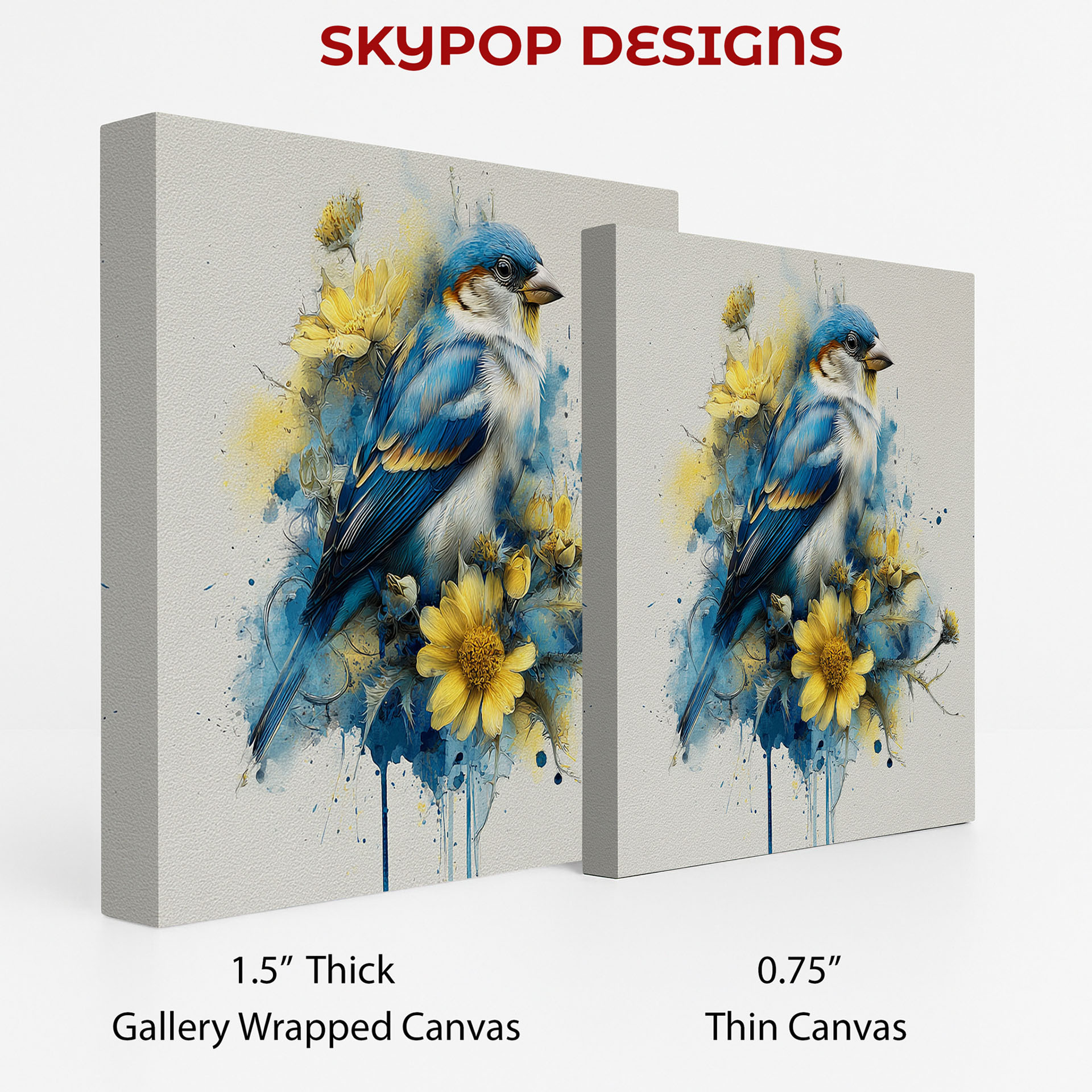 2.jpg Bluebird and Golden Bloom Art